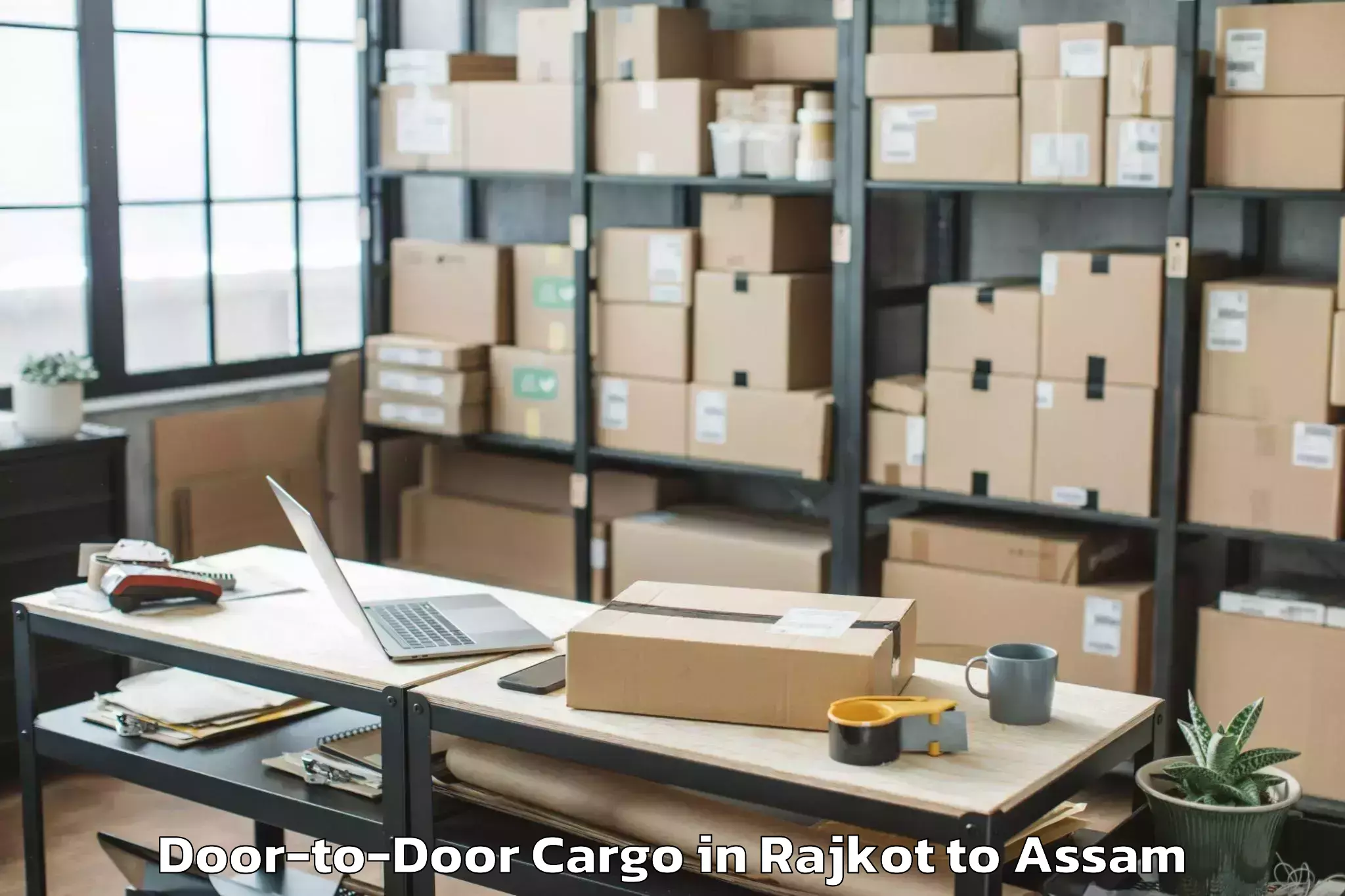 Book Rajkot to Namrup Door To Door Cargo Online